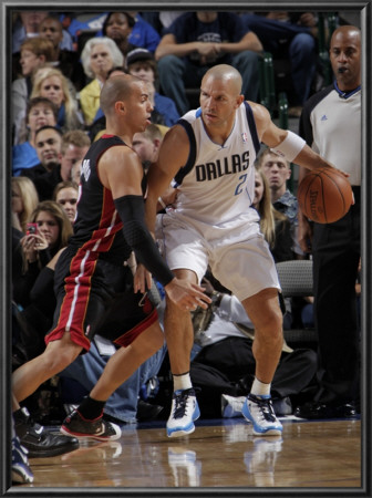 Miami Heat V Dallas Mavericks: Jason Kidd And Carlos Arroyo by Glenn James Pricing Limited Edition Print image
