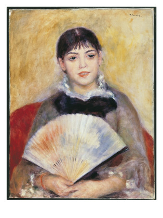 Girl With A Fan by Pierre-Auguste Renoir Pricing Limited Edition Print image