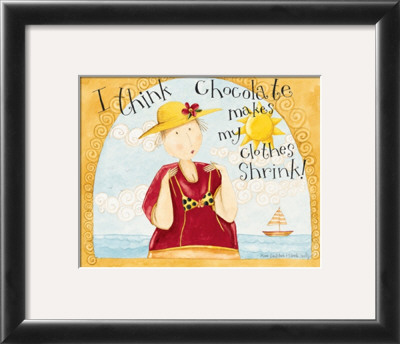 Chocolate Makes My Clothes Shrink by Dan Dipaolo Pricing Limited Edition Print image