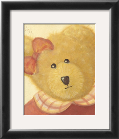 Bear With Orange Dress And Bow by Alba Galan Pricing Limited Edition Print image