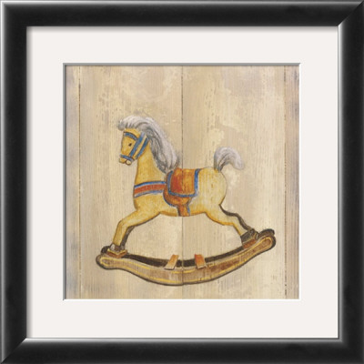 Rocking Horse With Orange Saddle by Catherine Becquer Pricing Limited Edition Print image