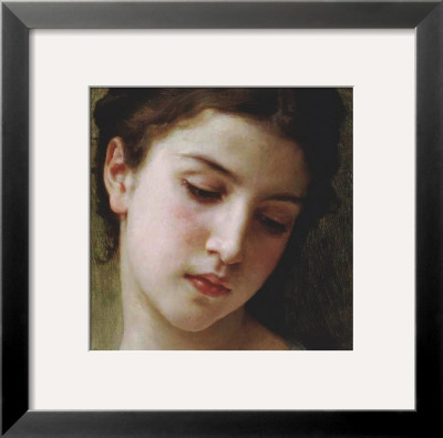 Head Study Of A Young Girl (Detail) by William Adolphe Bouguereau Pricing Limited Edition Print image