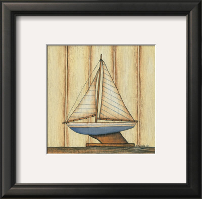 Pinstripe Sailboat by Kim Lewis Pricing Limited Edition Print image