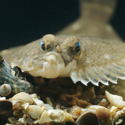 Plaice Head Portrait, From North Atlantic by Jane Burton Pricing Limited Edition Print image