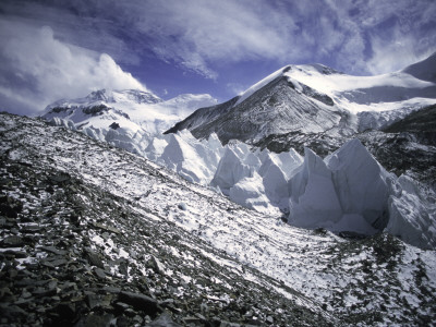 Seracs With Everest Background, Tibet by Michael Brown Pricing Limited Edition Print image