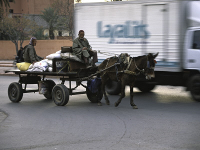 Carriage On Street In Morocco by Michael Brown Pricing Limited Edition Print image