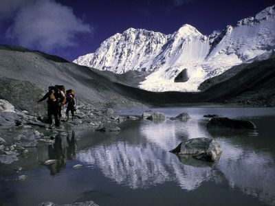 Trekking Shishapangma Area, Tibet by Michael Brown Pricing Limited Edition Print image