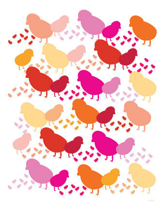 Warm Chick Pattern by Avalisa Pricing Limited Edition Print image