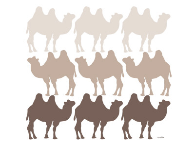 Brown Camel Family by Avalisa Pricing Limited Edition Print image