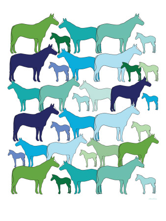 Cool Horse Pattern by Avalisa Pricing Limited Edition Print image