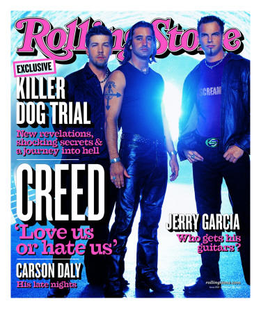 Creed, Rolling Stone No. 890, February 2002 by Len Irish Pricing Limited Edition Print image
