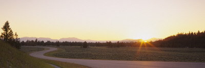 Road On A Landscape, Grand Teton National Park, Wyoming, Usa by Panoramic Images Pricing Limited Edition Print image