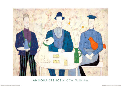 Playing Dominoes by Annora Spence Pricing Limited Edition Print image