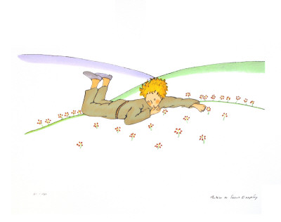 The Little Prince Dreaming (Le Reve) by Antoine De Saint Exupery Pricing Limited Edition Print image