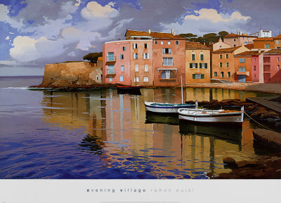 Evening Village by Ramon Pujol Pricing Limited Edition Print image