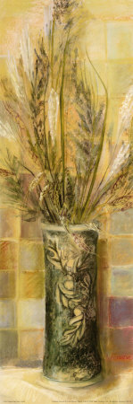 Green Oak Vase by Carol Rowan Pricing Limited Edition Print image