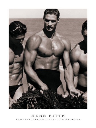 Men With Kelp, Paradise Cove, 1987 by Herb Ritts Pricing Limited Edition Print image