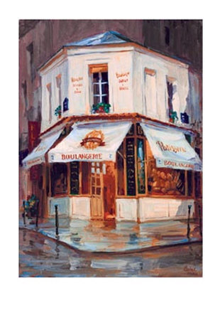 Bake Shop In The Rain, Paris by George Botich Pricing Limited Edition Print image
