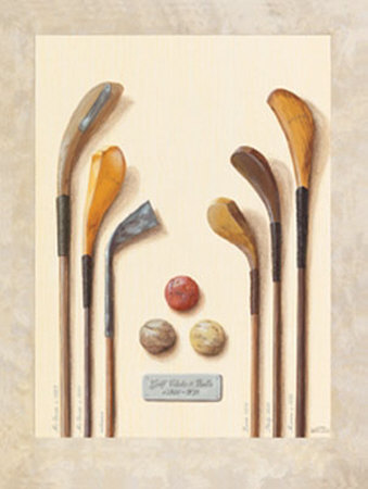 Golf Clubs by Nigel Edwards Pricing Limited Edition Print image