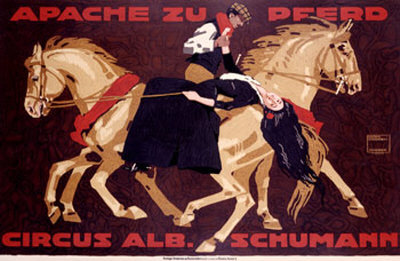 Circus Schumann, Apache Zu Pferd by Ludwig Hohlwein Pricing Limited Edition Print image