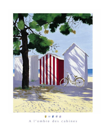 In The Shade Of The Cabins by Henri Deuil Pricing Limited Edition Print image