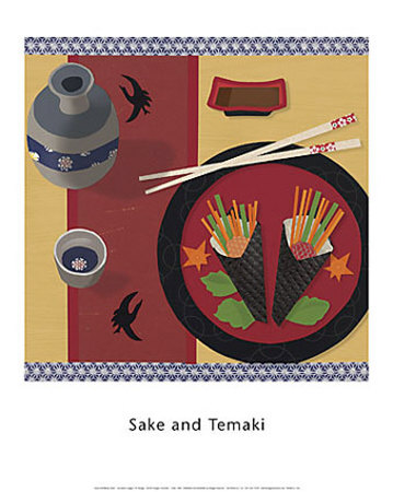 Sake And Temaki by James Langan Pricing Limited Edition Print image