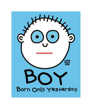 Boy Born Yesterday by Todd Goldman Pricing Limited Edition Print image