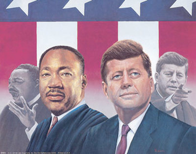 Martin Luther King And John F. Kennedy by Gail Rein Pricing Limited Edition Print image