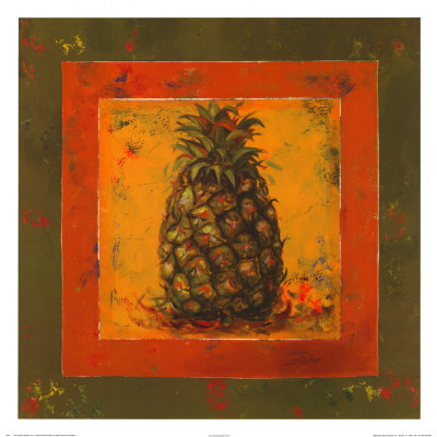 Green Contempo Pineapple by Patricia Quintero-Pinto Pricing Limited Edition Print image