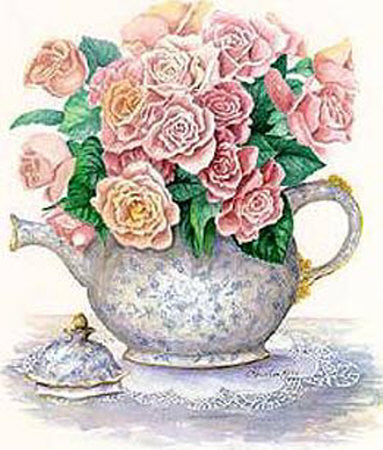 Flower Tea Pot by Consuelo Gamboa Pricing Limited Edition Print image