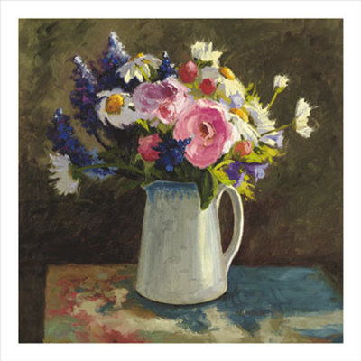 Bouquet In Spanish Jug Ii by Shirley Novak Pricing Limited Edition Print image