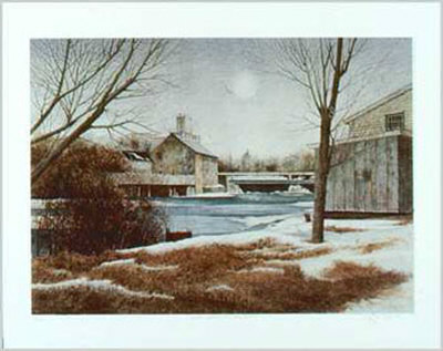 White Water In A Small Town by Dwight Baird Pricing Limited Edition Print image