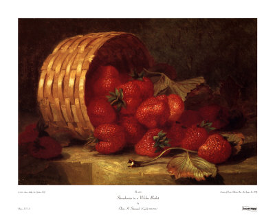 Strawberries In A Wicker Basket by Eloise Harriet Stannard Pricing Limited Edition Print image