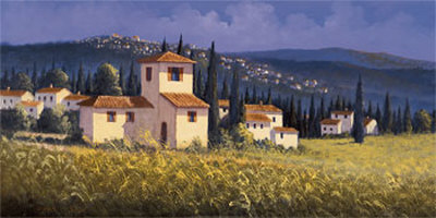 Hillside Village by David Short Pricing Limited Edition Print image