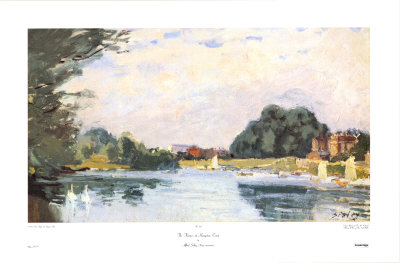 Thames At Hampton Court by Alfred Sisley Pricing Limited Edition Print image