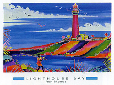 Lighthouse Bay by Ron Mondz Pricing Limited Edition Print image