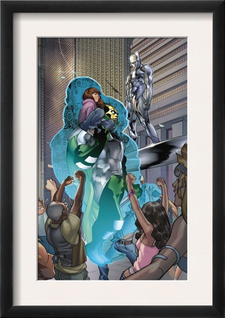 Ultimate Fantastic Four #44 Group: Pyscho-Man And Silver Surfer by Pasqual Ferry Pricing Limited Edition Print image