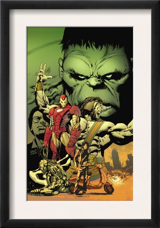 World War Hulk: Aftersmash #1 Cover: Hulk, Iron Man And Hercules by Greg Land Pricing Limited Edition Print image