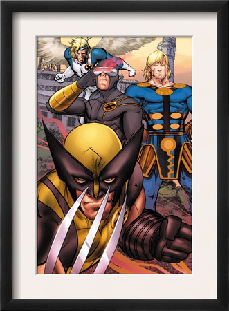 Eternals #7 Group: Ikaris, Wolverine And Cyclops by Eric Nguyen Pricing Limited Edition Print image