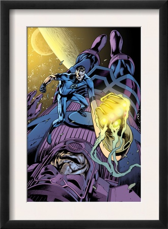 Fantastic Four #571 Cover: Mr. Fantastic And Galactus by Alan Davis Pricing Limited Edition Print image