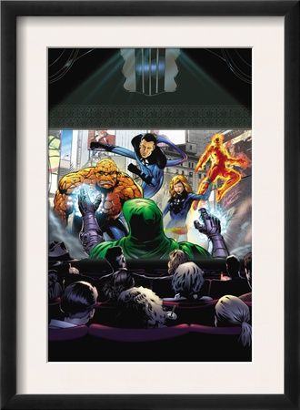 Marvel Adventures Fantastic Four #36 Cover: Thing, Human Torch, Mr. Fantastic And Invisible Woman by Dennis Callero Pricing Limited Edition Print image