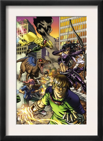 Secret Invasion: Runaways/Young Avengers #3 Cover: Vision, Hawkeye, Stein And Chase by Michael Ryan Pricing Limited Edition Print image