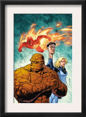 Marvel Adventures Fantastic Four #43 Cover: Thing, Mr. Fantastic, Invisible Woman And Human Torch by Salva Espin Pricing Limited Edition Print image