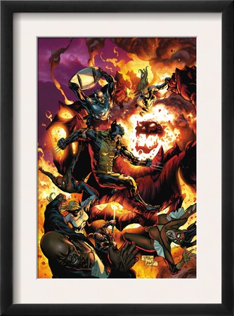 New Avengers #54 Cover: Wolverine, Spider-Man, Dormammu And Captain America by Billy Tan Pricing Limited Edition Print image