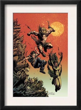 Excalibur #10 Cover: Shapandar And Karima by Aaron Lopresti Pricing Limited Edition Print image