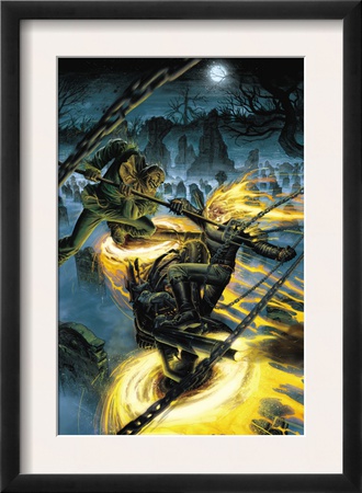Ghost Riders: Heavens On Fire #4 Cover: Ghost Rider And Scarecrow by Dustin Weaver Pricing Limited Edition Print image