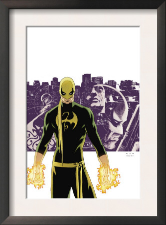 The Immortal Iron Fist #6 Cover: Iron Fist, Randall And Orson Charging by David Aja Pricing Limited Edition Print image