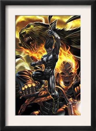 X-Force #10 Cover: Warpath And Ghost Rider by Mike Choi Pricing Limited Edition Print image