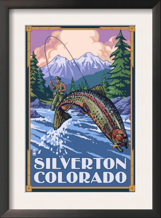 Silverton, Colorado - Fishing Scene, C.2009 by Lantern Press Pricing Limited Edition Print image