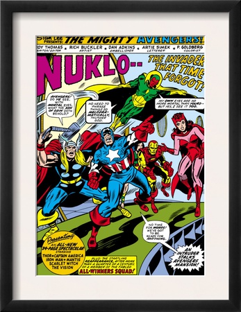 Giant-Size Avengers #1 Group: Iron Man, Captain America, Thor, Vision And Scarlet Witch by Rich Buckler Pricing Limited Edition Print image